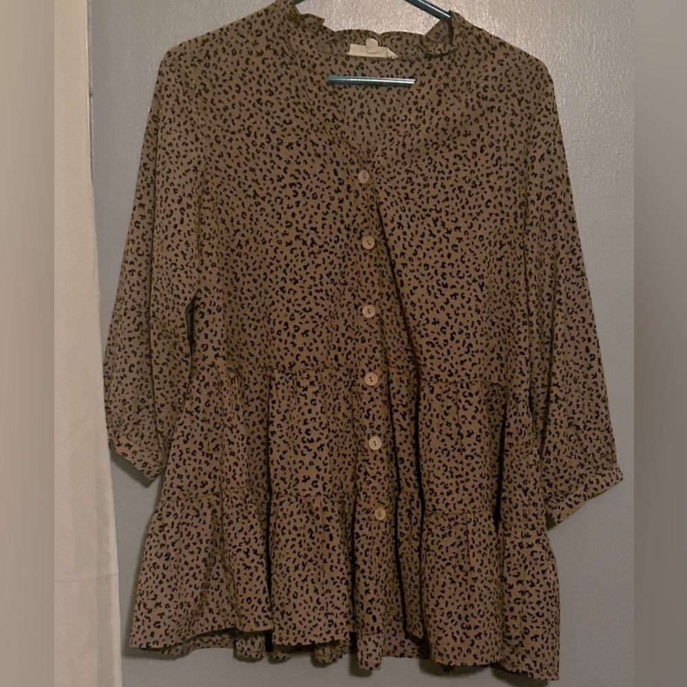 Leopard Print Blouse